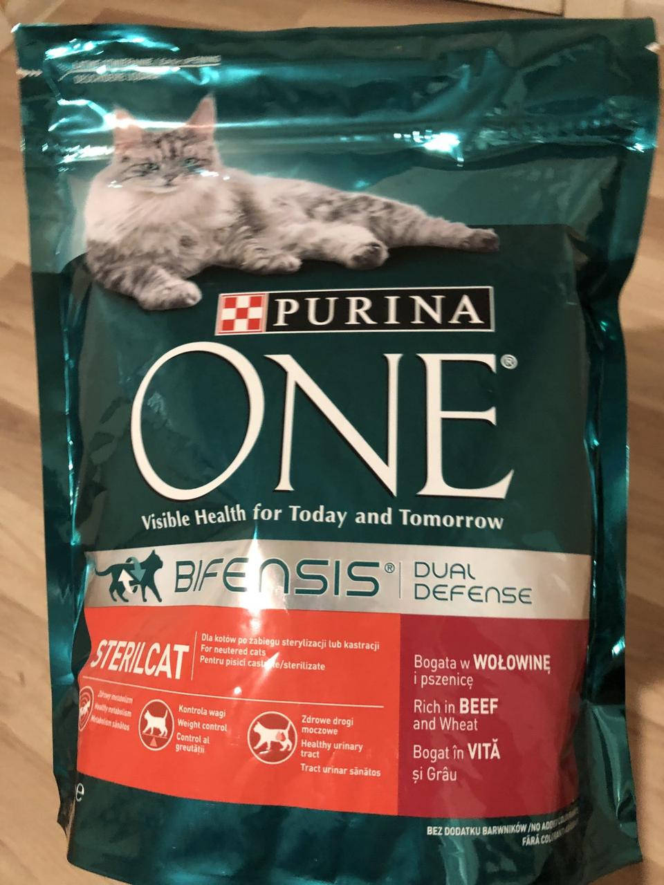 

Purina One Sterilcat з яловичиною та пшеницею(800г)
