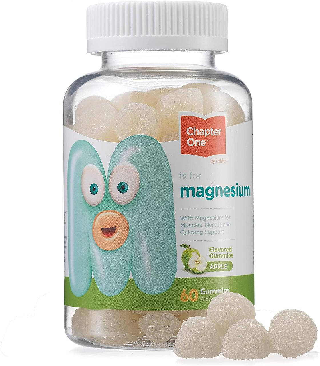 

Магній для дітей Chapter One Magnesium зі смаком яблука (60 желейок)