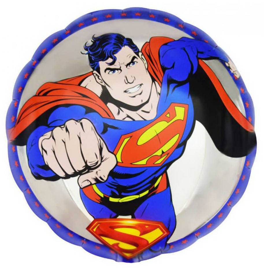 

Фольговані кулі коло "Super Man". Диаметр:18"(45 см)