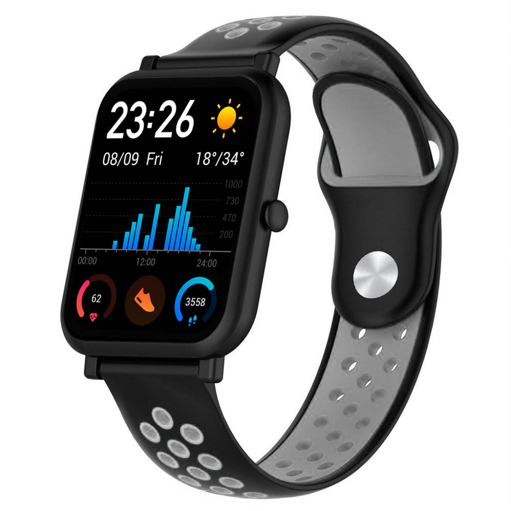 

Ремешок Sport для Amazfit GTS Черно-серый