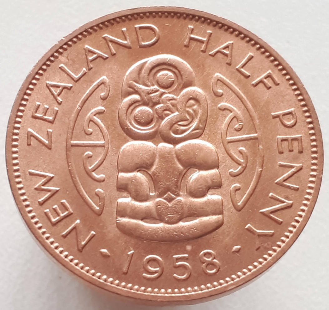 

Новая Зеландия ½ пенни 1958