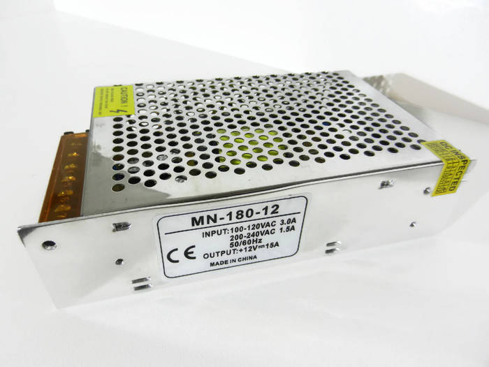 

MN-180-12 Блок питания 12В 15А 180Вт 200×100×45 мм