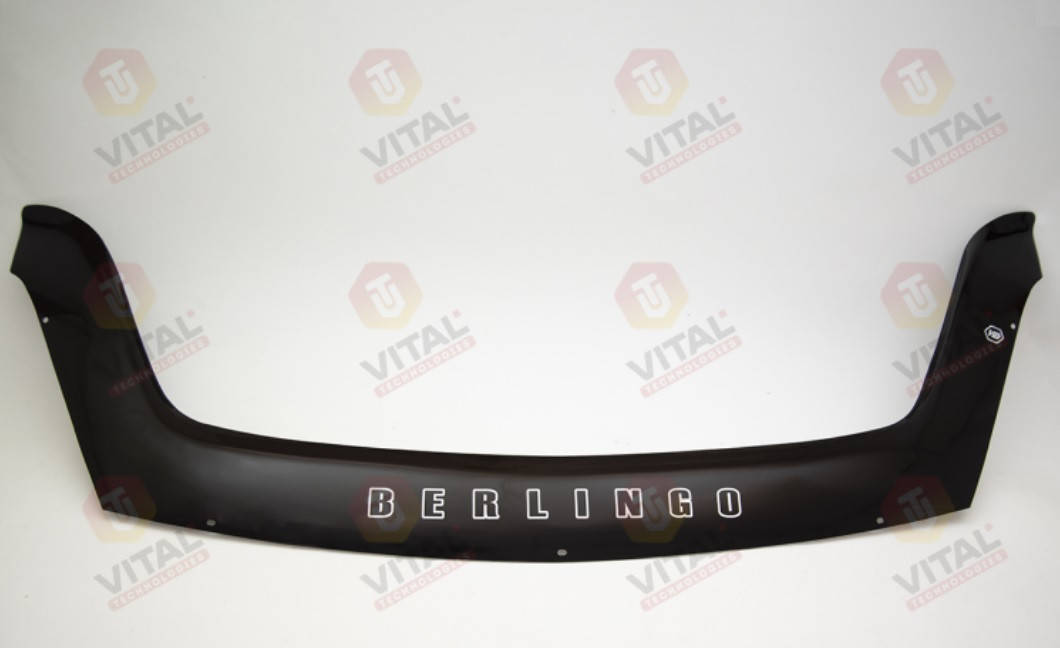 

Дефлектор капота VT52 (мухобойка) Citroen Berlingo 2 2008-2017 B9, Vip Tuning, CN10
