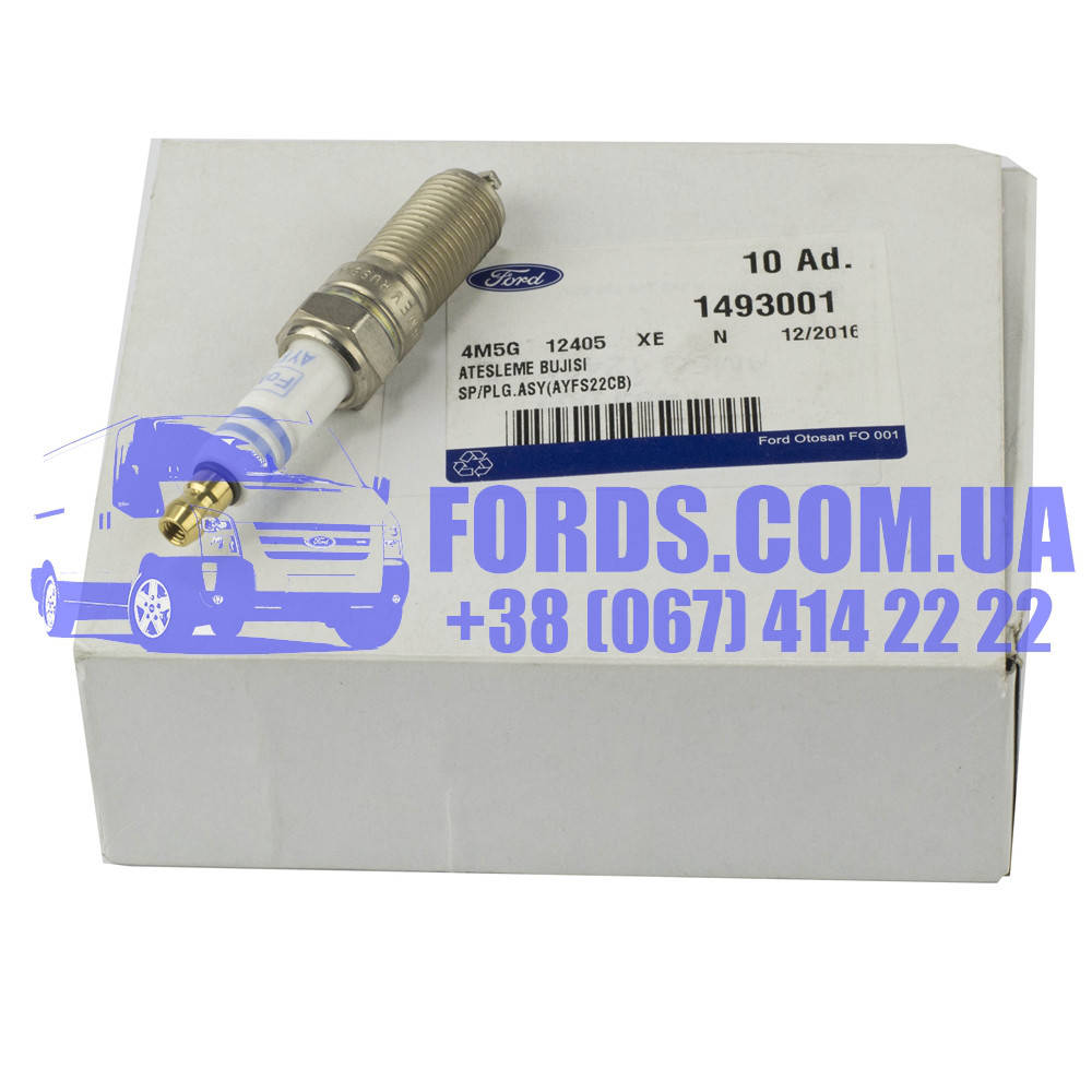

Свеча зажигания FORD FIESTA/FOCUS/C-MAX/MONDEO/B-MAX (2050957/4M5G12405XE/1493001) ORIGINAL