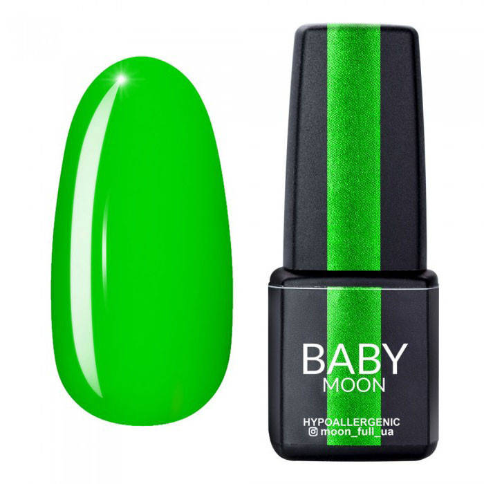 

Гель-лак Baby Moon Perfect Neon №09, 6 мл (салатовый яркий)