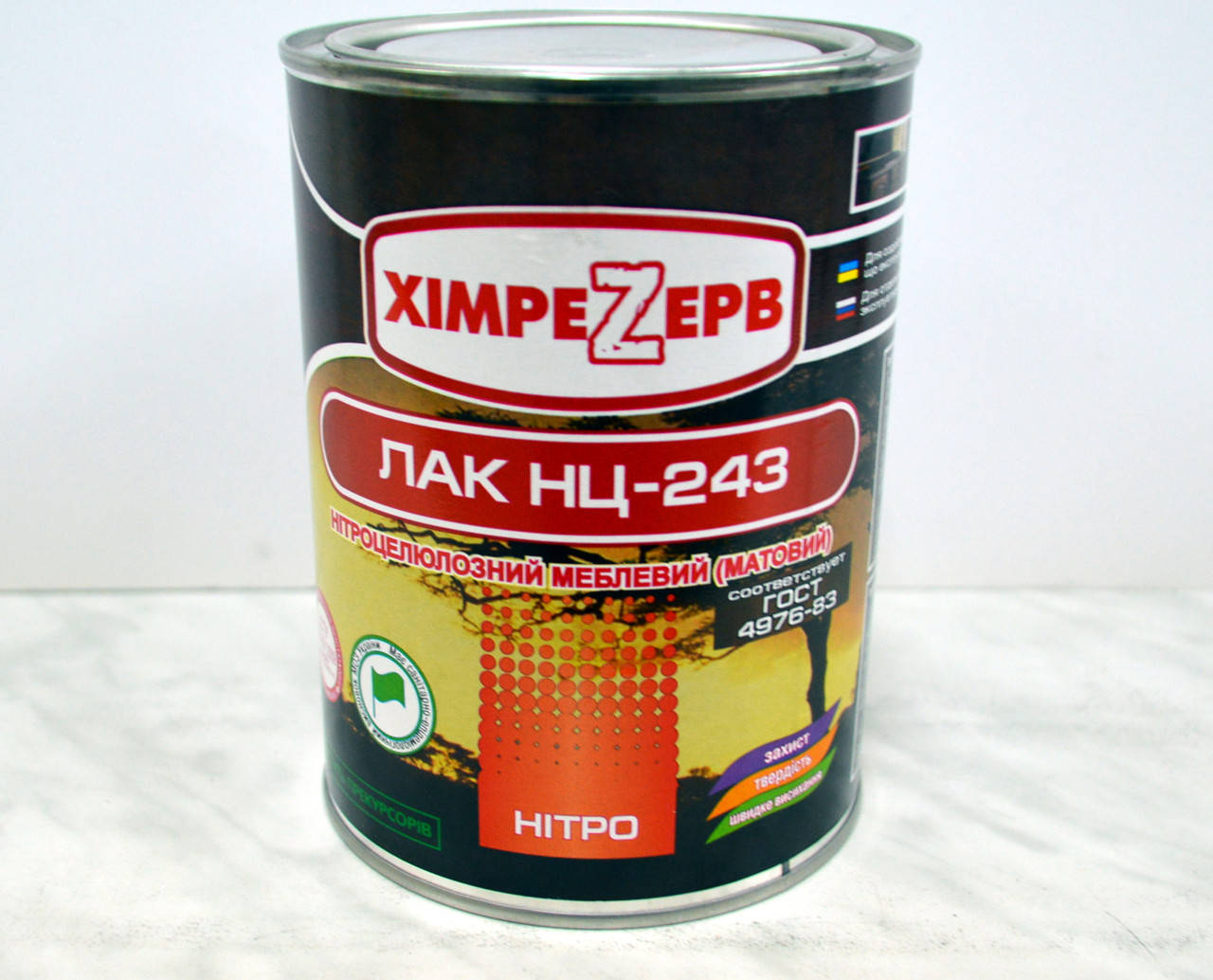 

Лак нитро мебельный НЦ-218 (глянцевый) Химрезерв (0,8кг)