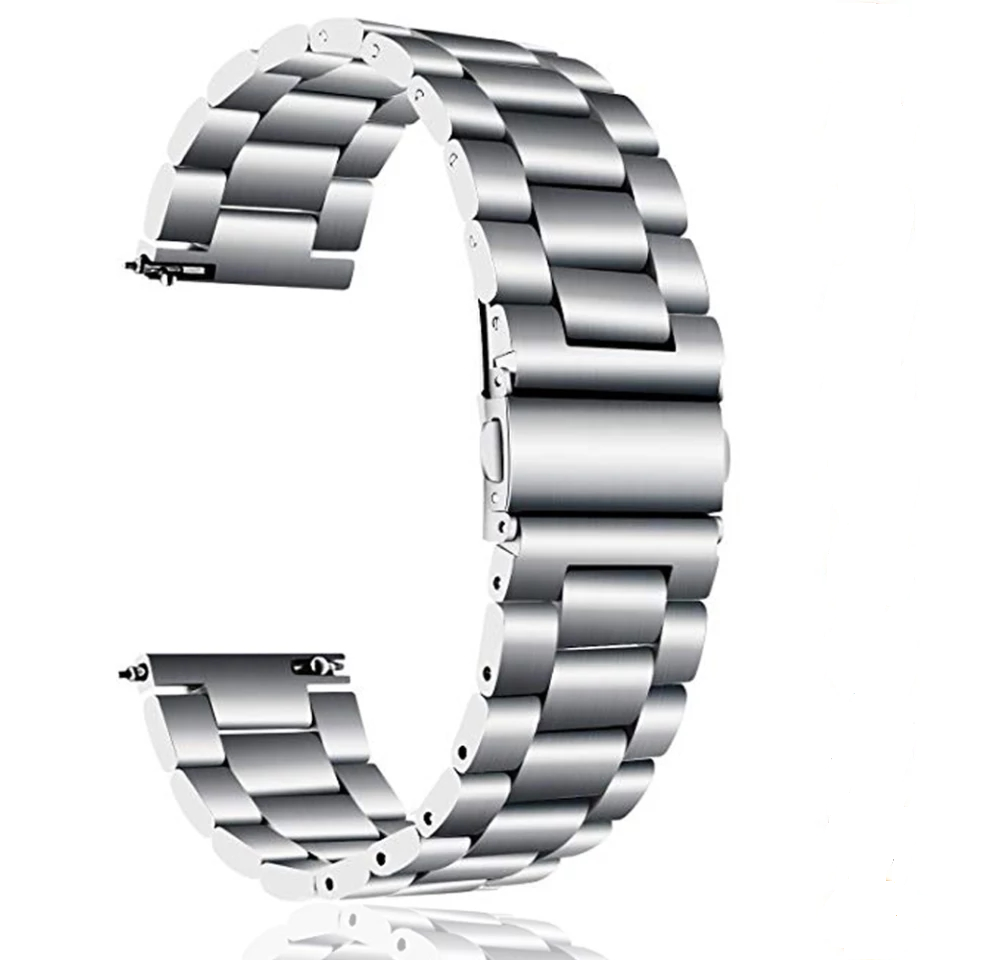 

Ремешок стальной Lemfo шириной 22 мм Silver