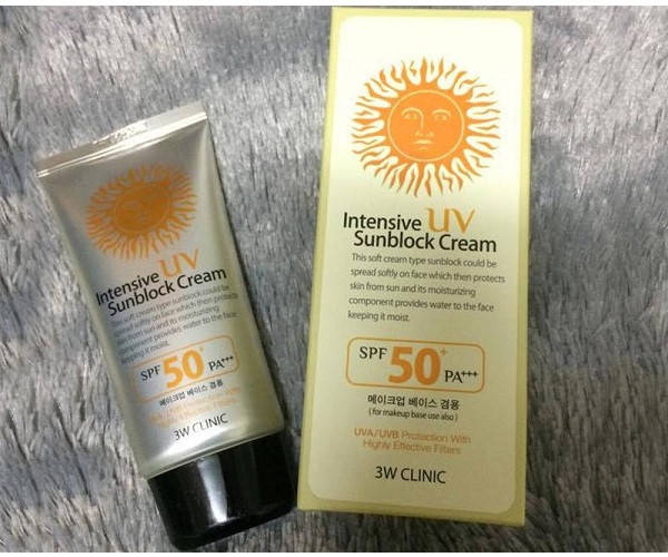 

Солнцезащитный крем 3W Clinic Intensive UV sunblock cream 70мл