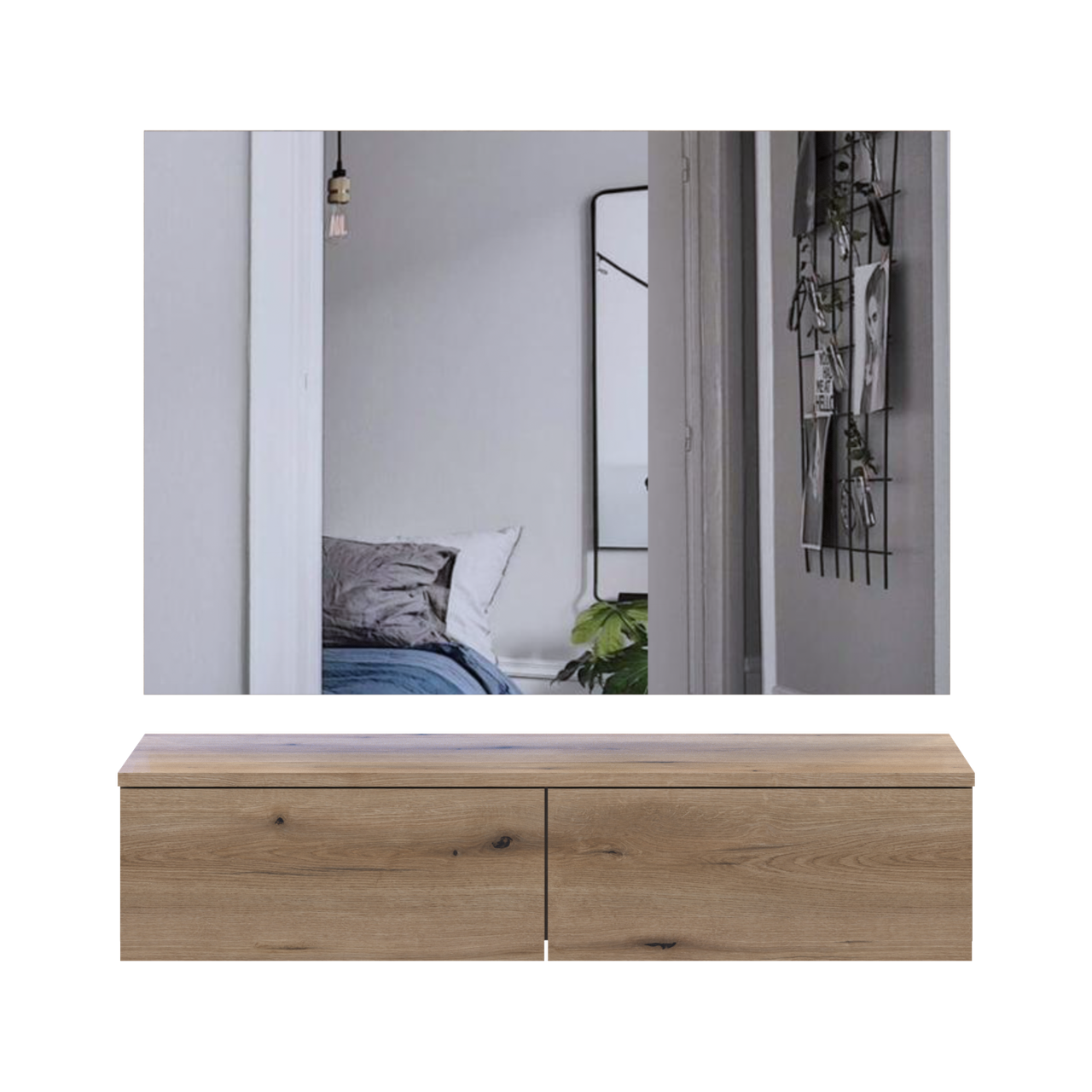 Комплект меблів Doros Левія + дзеркало Дуб Евок 100х32х100 (42005239) 7