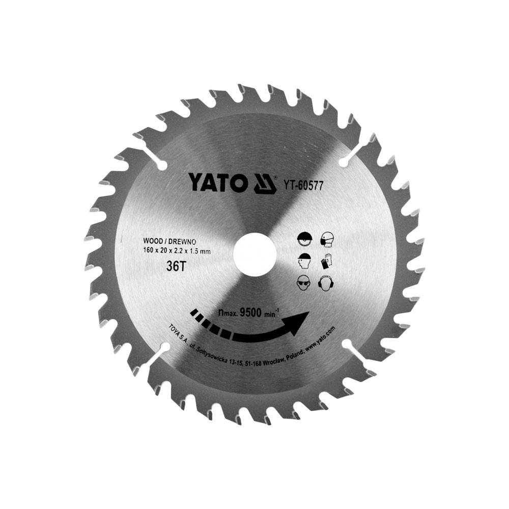 

Диск пильный по дереву Yato YT-60577 160*20*2,2*1,5 мм