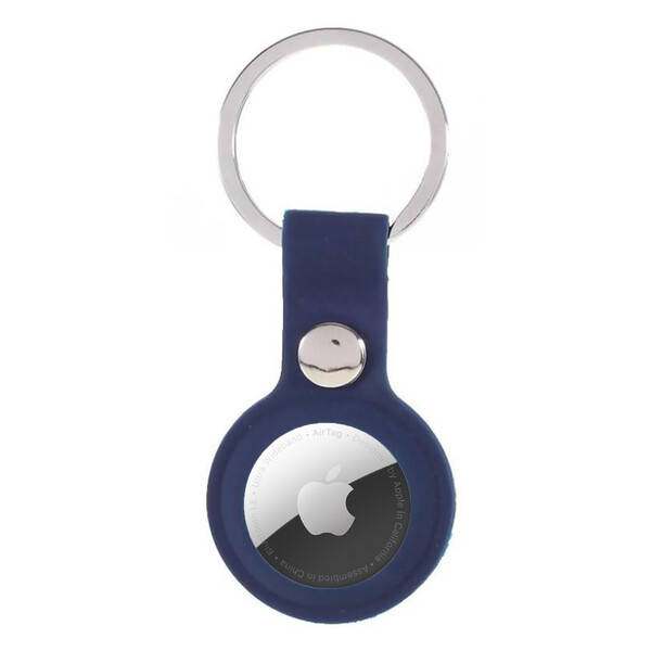 

Силиконовый брелок с кольцом iLoungeMax Silicone Keychain Case Blue для AirTag, Синий