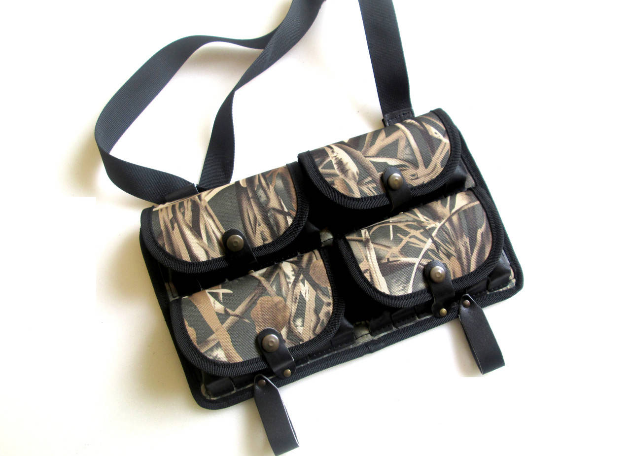 

Патронташ нагрудный камуфляжный закрытый на 24патр.(12,16к)