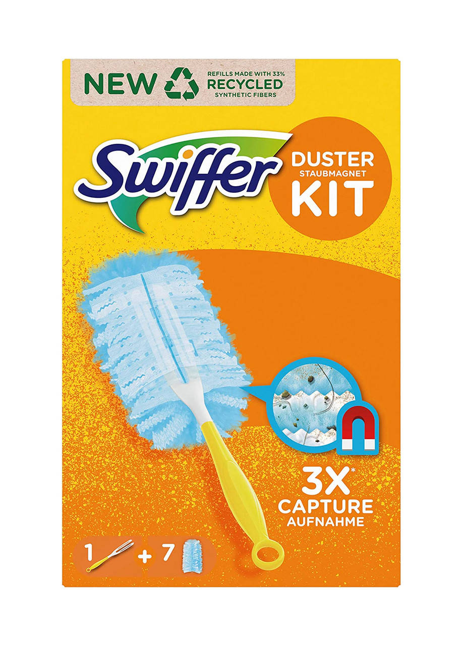 

Набор для уборки пыли держатель + 7 насадок Swiffer - голубой LI-112707