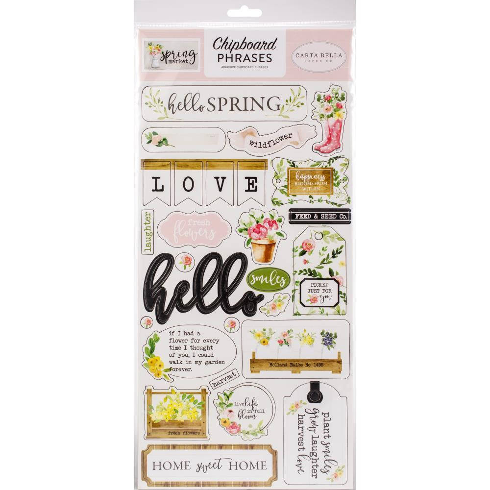 

Чіпборд - Phrases - Spring Market - Carta Bella