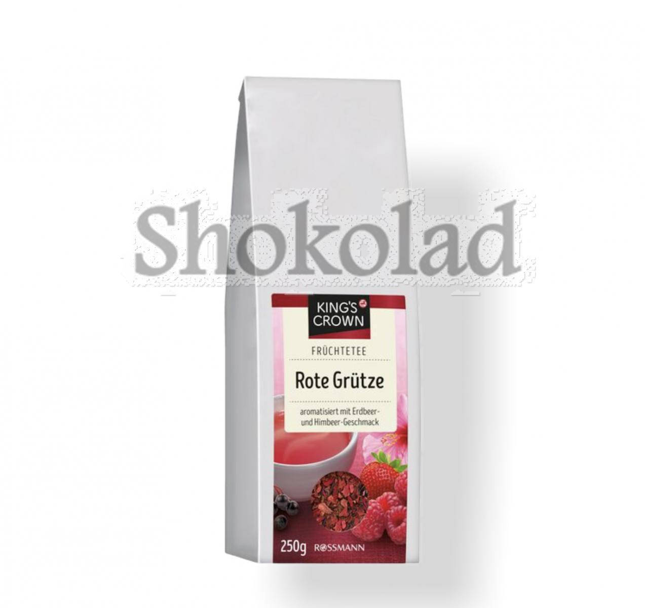 

King's Crown Красный фруктовый чай "Роте Грютце" с вкусом клубники и малины