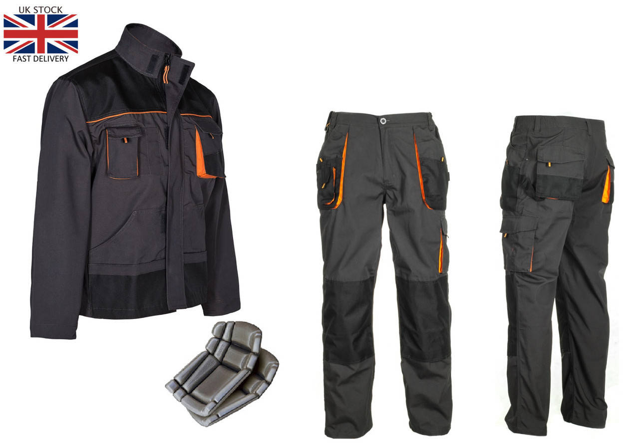 

Костюм рабочий Польша, Рабочая одежда и спецодежда униформа из Европы Рабочая одежда, Весна/осень, 54, Темно-серый