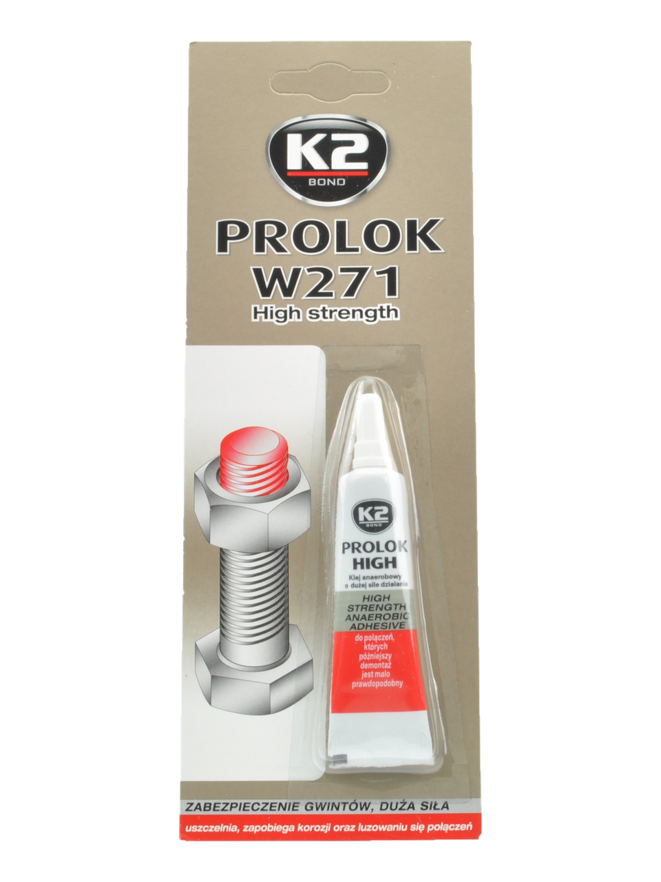 

Фиксатор резьбы красный K2 Bond high 6 мл (B151)