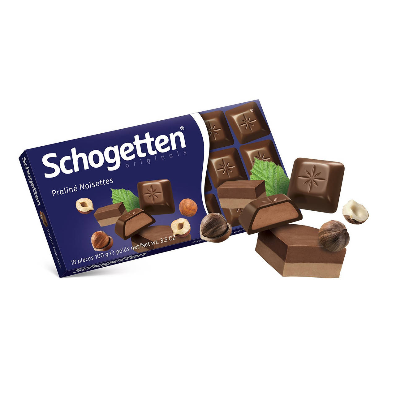 

Молочний шоколад Schogetten Praline Noisettes, 100г