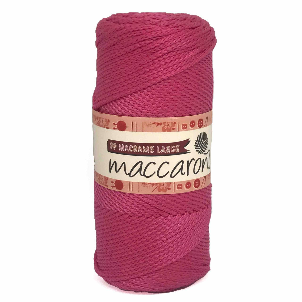 

Полипропиленовый шнур PP Macrame Large Maccaroni, 3 мм ,фуксия