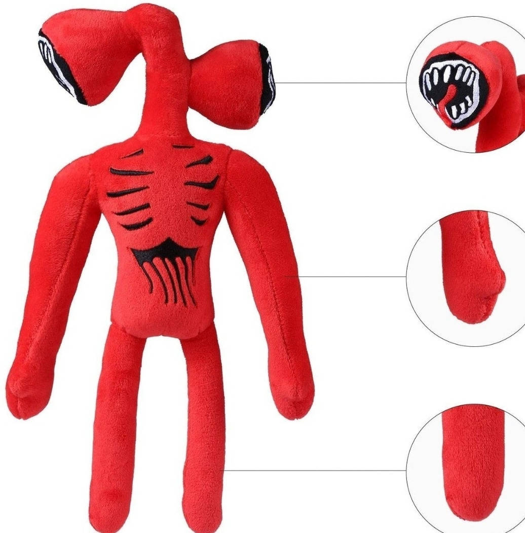 

Мягкая игрушка Сиреноголовый SCP Siren Head сереноголовый , Красный, Розовый