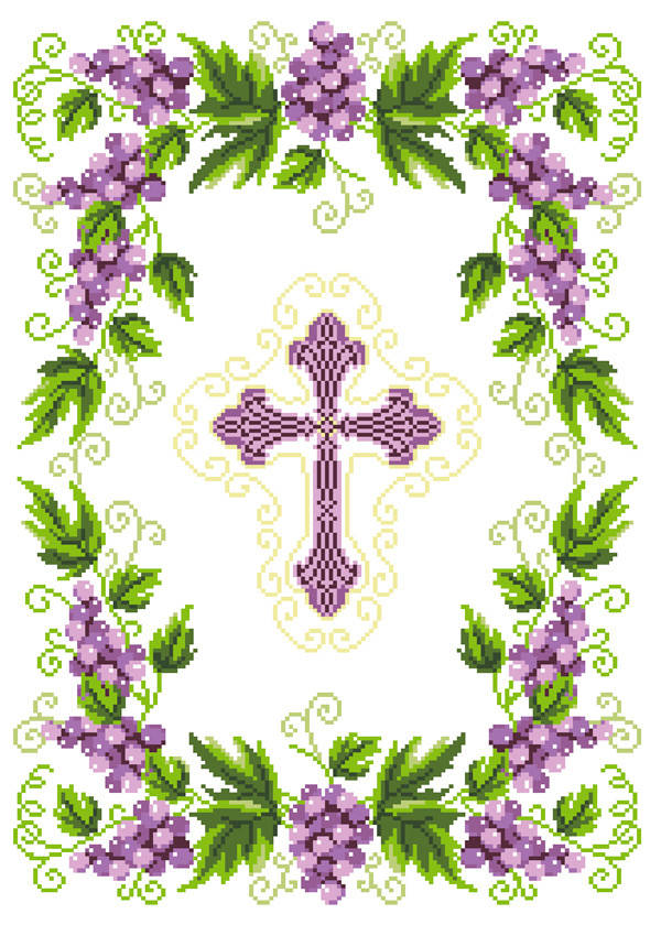 

ХВВ-100. Схема для вишивки бісером Великодній рушник