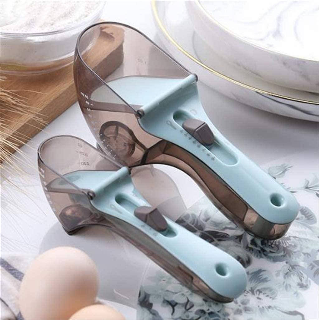

Регулируемые пластиковые мерные ложки 2 штук Adjustable measuring spoon