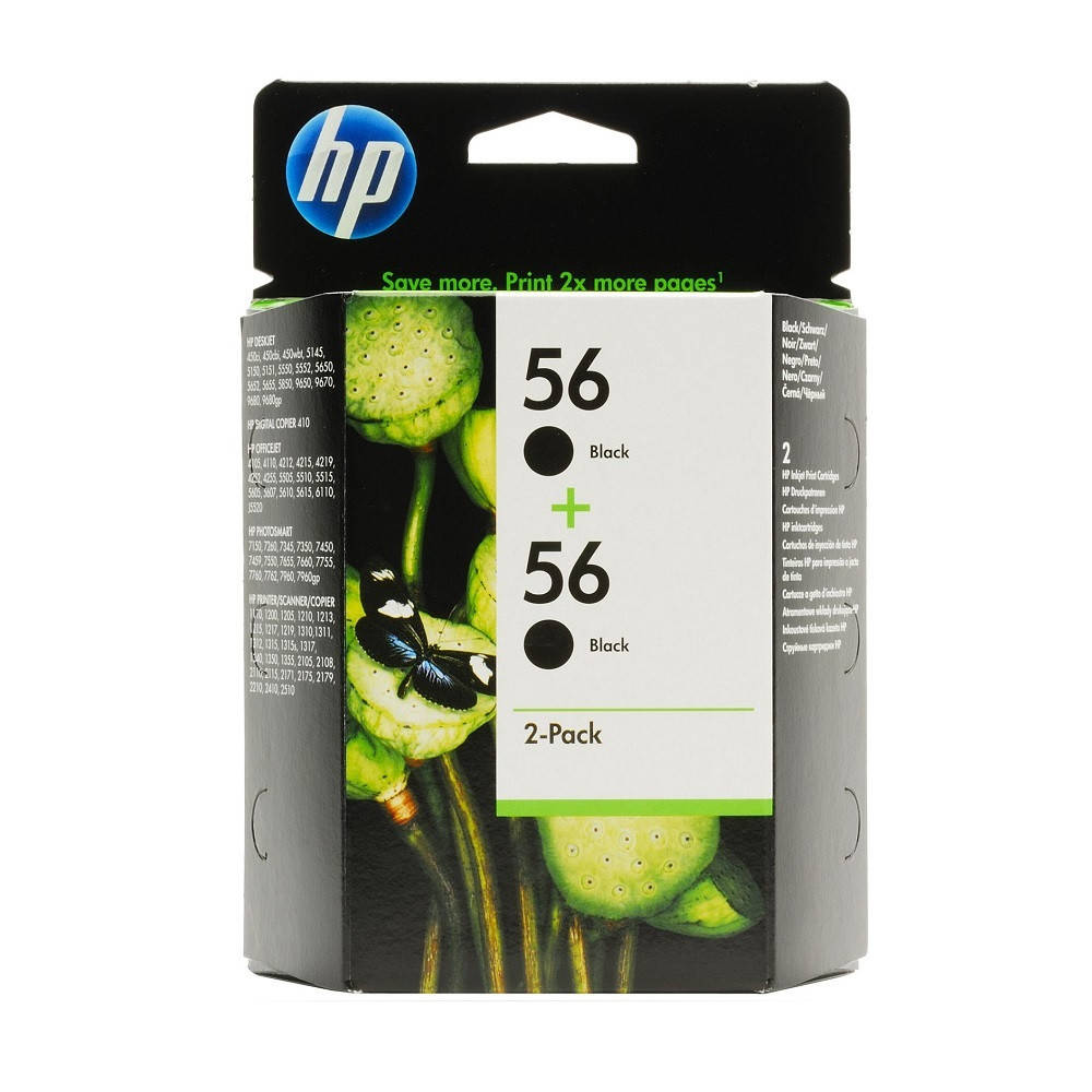 

Комплект картриджей HP56 + HP56 Black C9502AE