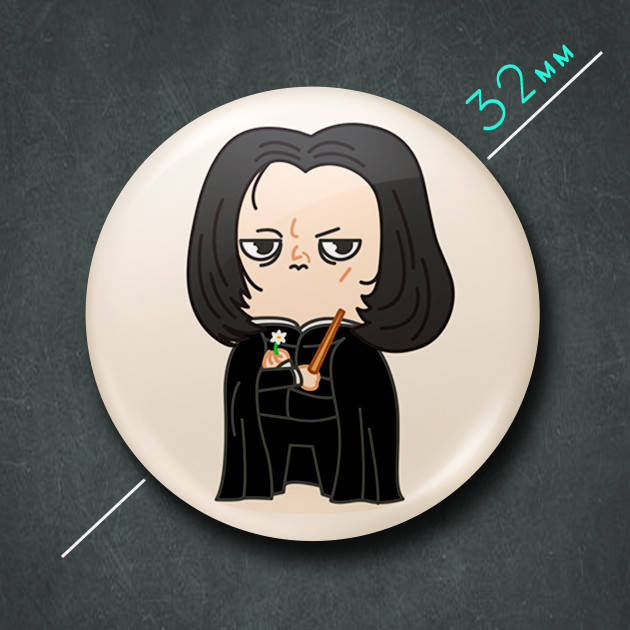 

"Северус Снегг (Гарри Поттер)" значок круглый на булавке Ø32 мм