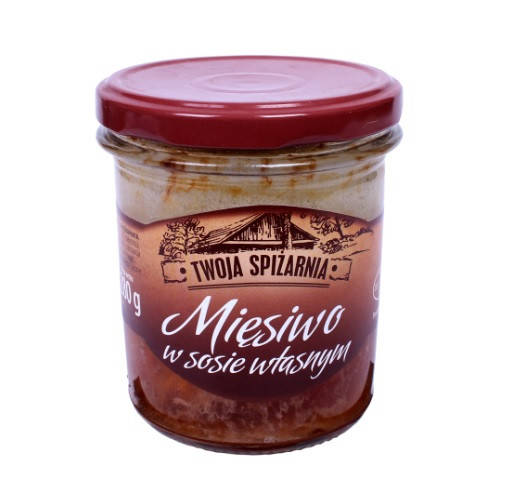 

Тушенка Свиная Twoja Spizarnia Miesiwo w Sosie Wlasnym в Собственном Соку 280 г Польша