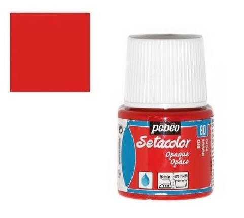 

Краска по светл.и темн.тканям нерастекающаяся "Setacolor Opaque" 45мл КРАСНЫЙ