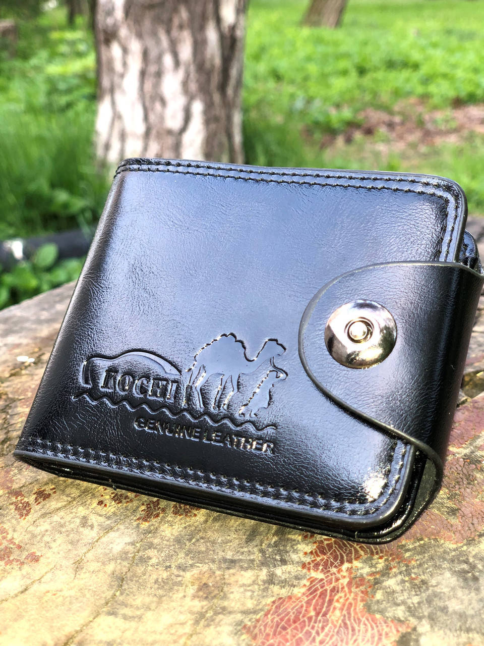 

Мужское портмоне черного цвета из Эко кожи, кошельки и портмоне, портмоне мужское, кошелек., Черный