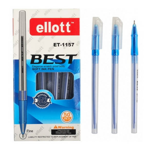 

Ручка шариковая масляная "Ellott" серии "ET-1157", синяя