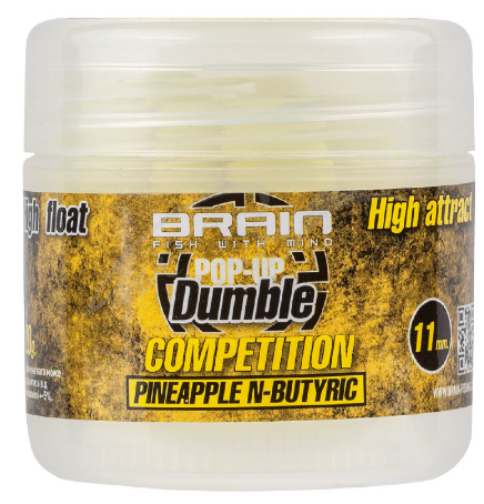 

Бойлы Brain Dumble Pop-Up Competition Pineapple N-butiric 11 mm 20 g