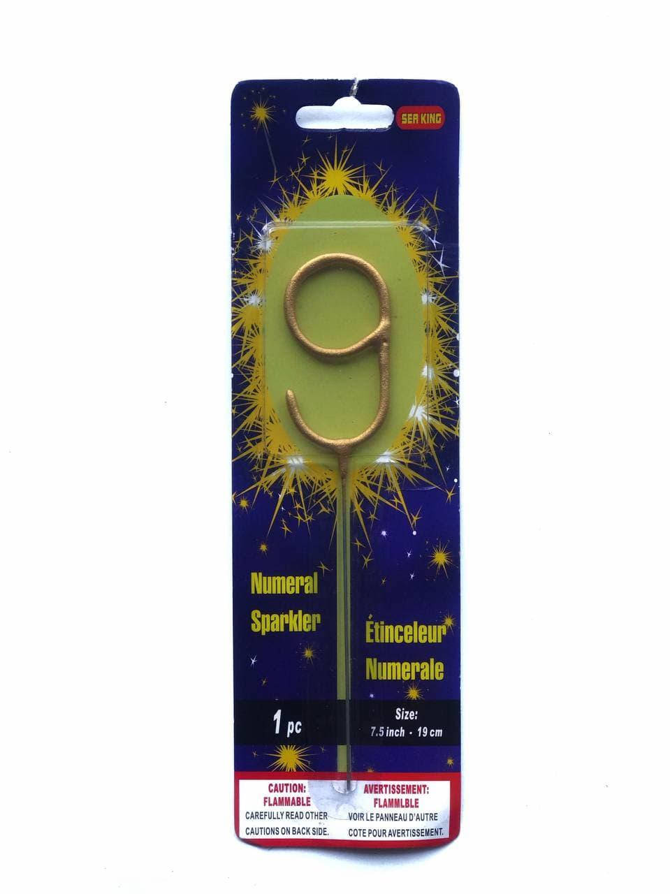 

Свеча цифра Бенгальский огонь 9