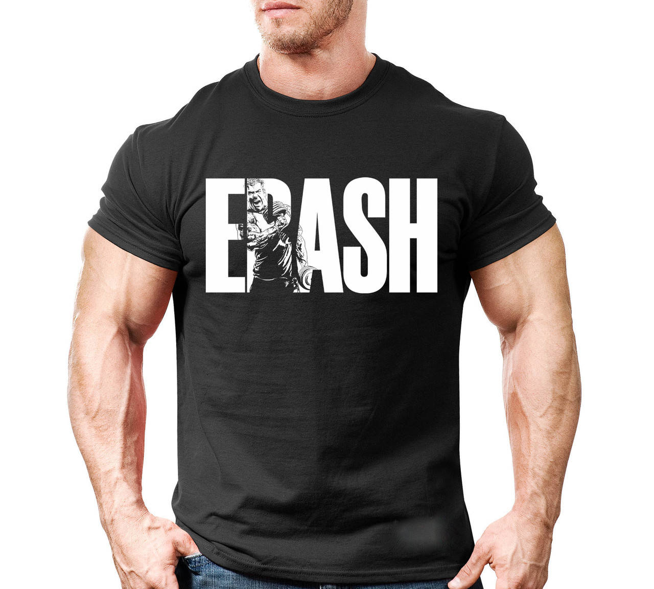 

Футболка для бодибилдинга EBASH (Разные цвета) XXL, Черный