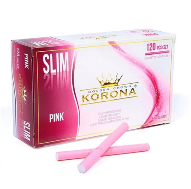 

Сигаретные гильзы Korona Slim Pink 120 шт. (розовые)