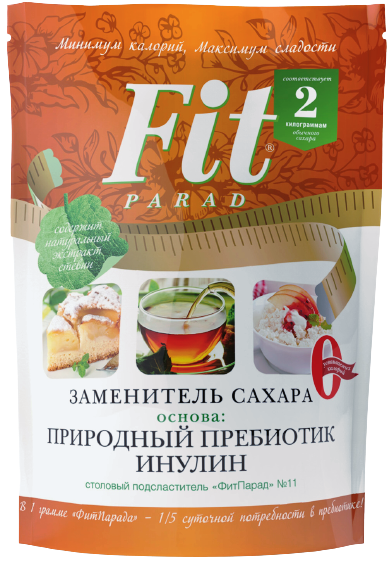 

Сахарозаменитель ФитПарад №11 Инулин дой-пак (200 грамм)