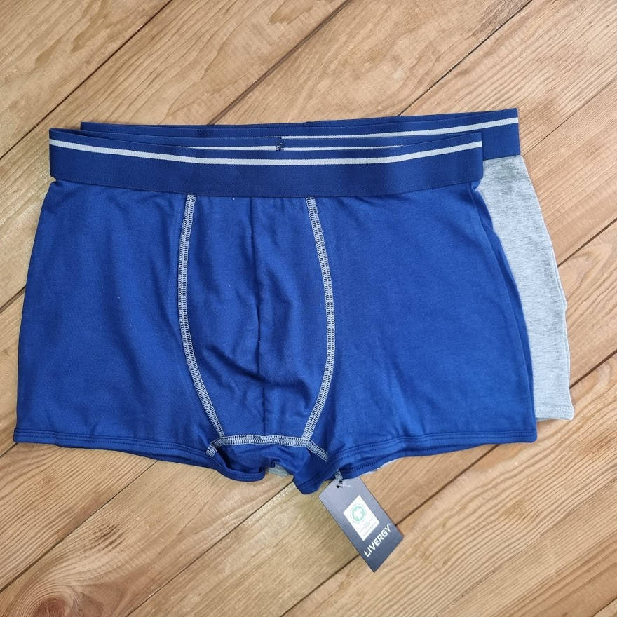 

Набор трусы-боксеры 2 шт, размер M, цвет синий, светло-серый, Разные цвета