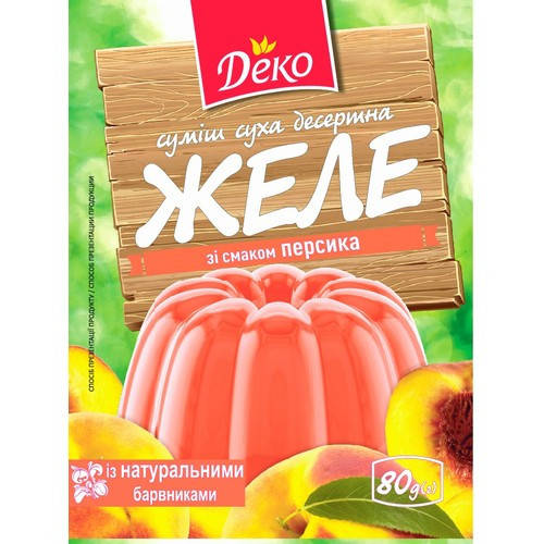 

Желе Персик 80г NEW "Деко" (1/60)