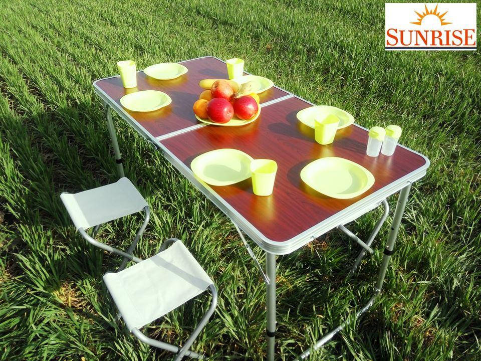 

Стол чемодан алюминиевый раскладной для пикника + 4 стула , набор складной мебели ,стол туристический складной