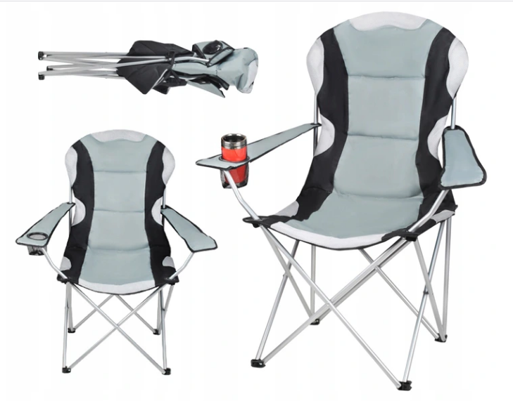 

Кресло раскладное для рыбалки и туризма, складной стул, рыболовное кресло, Серый