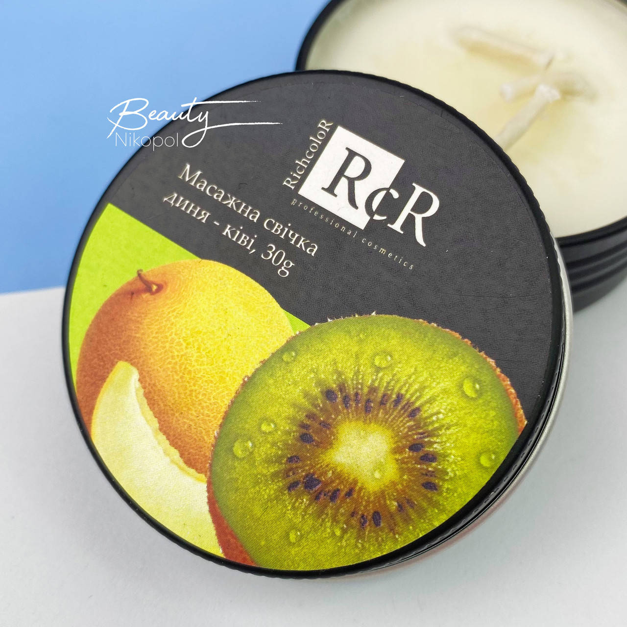 

Свеча массажная Richcolor, дыня-киви