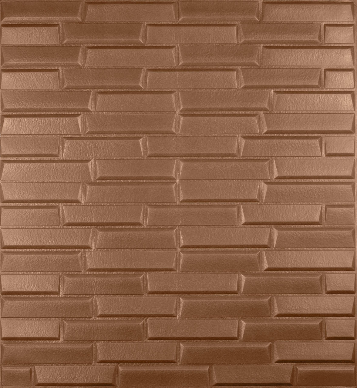 

Самоклеющаяся декоративная 3D панель кладка молочный шоколад 700x770x8мм