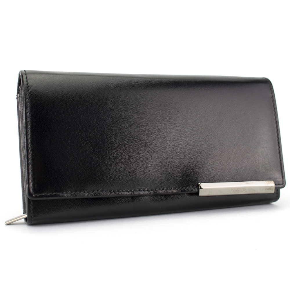 

Кожаный кошелек женский классический черный Maledives RD-12-GCL-M black