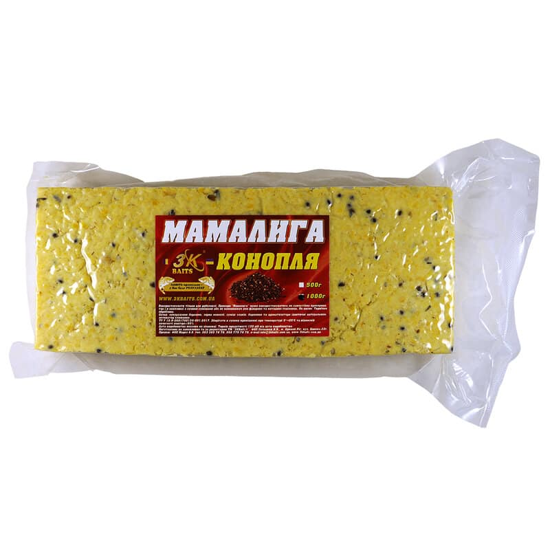 

Мамалыга 3K BAITS CANEPA (конопля) 1кг (3k00002)