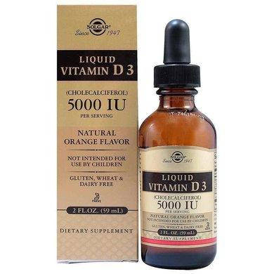 

Solgar Liquid Vitamin D3 - Orange Flavor 5,000 IU, Витамин Д3, жидкий (59 мл.)