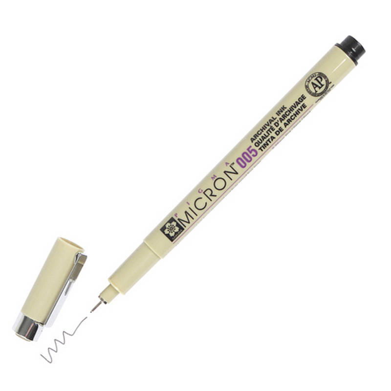 

Линер черный Pigma Micron (005) 0,2 мм Sakura