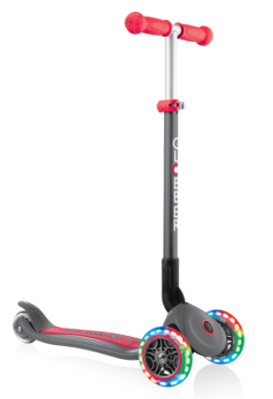 

Детский самокат Globber Primo Foldable Lights Grey Red, Красный