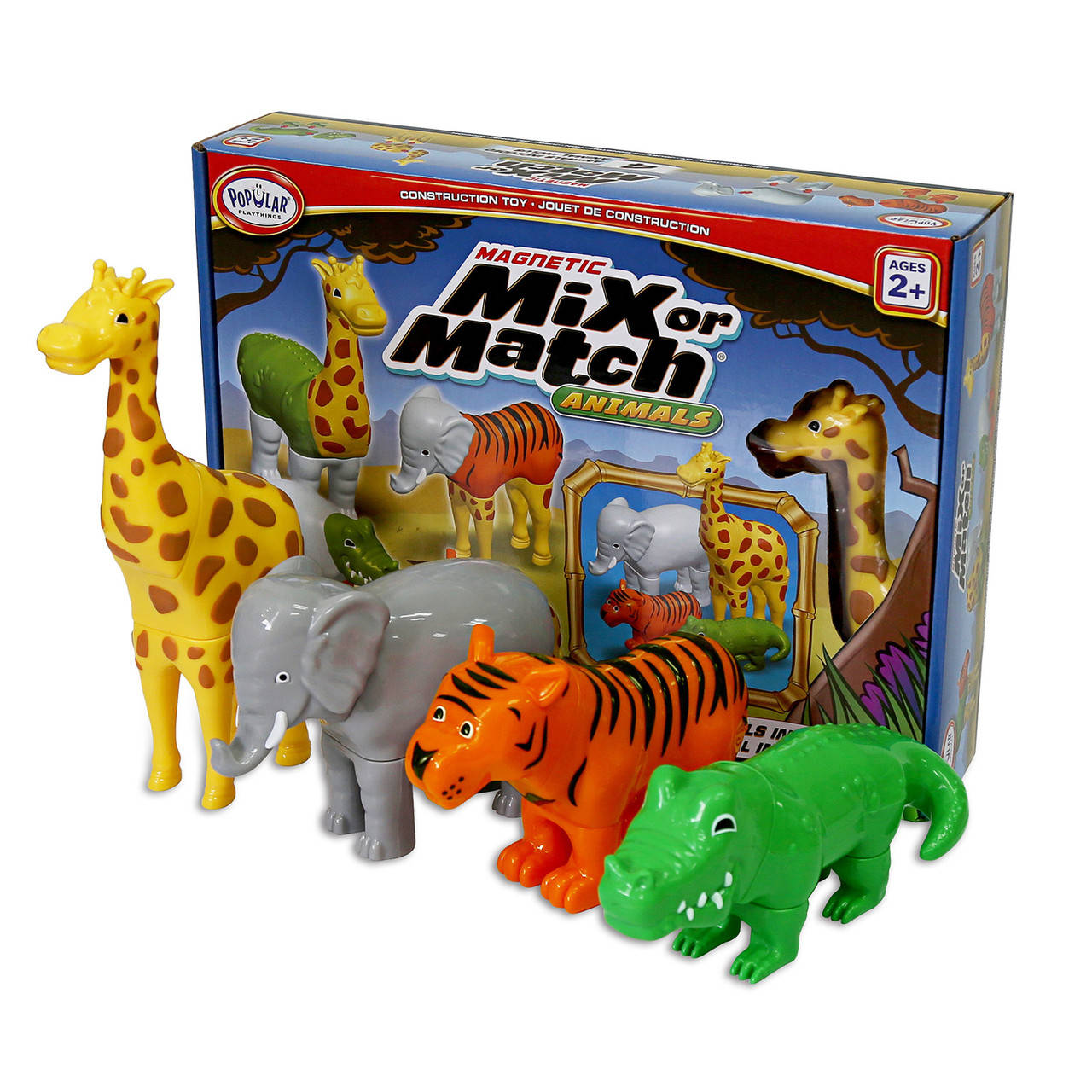 

Игровой магнитный набор "Животные джунглей" Popular Playthings, Разные цвета