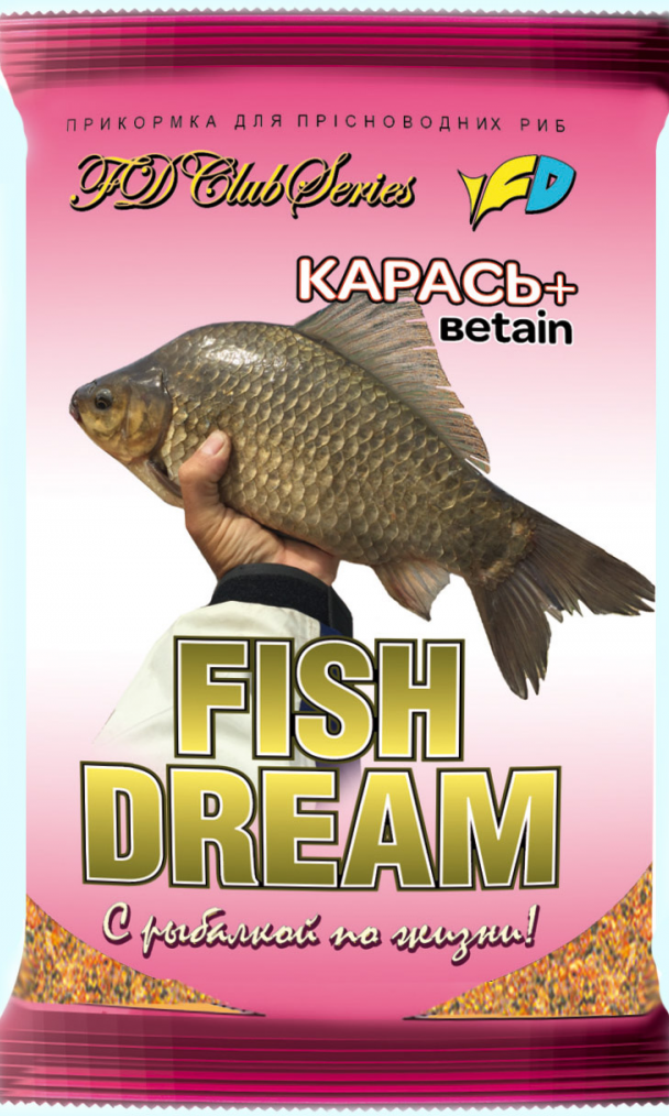

Прикормка Fish Dream Карась+Betain 0,8 кг/уп.
